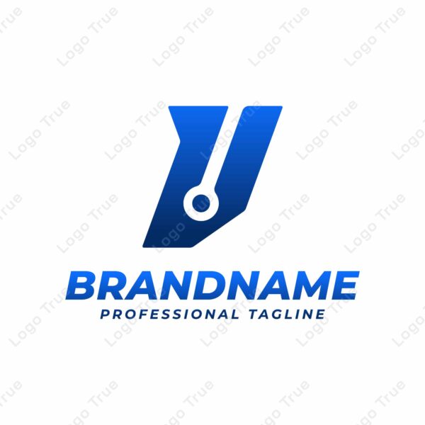 Letter V Technology Logo, suitable for any business with V initials Prayoga Cahya