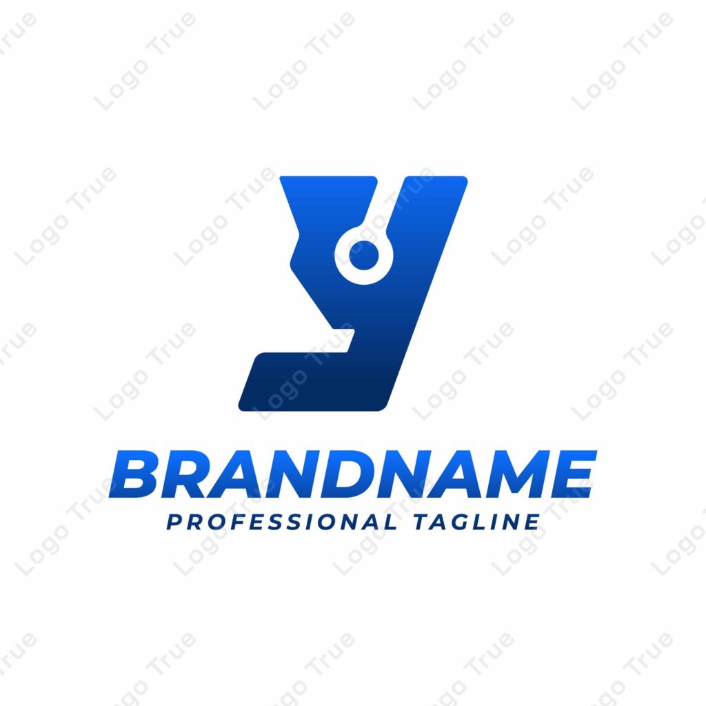 Letter Y Technology Logo, suitable for any business with Y initials Prayoga Cahya