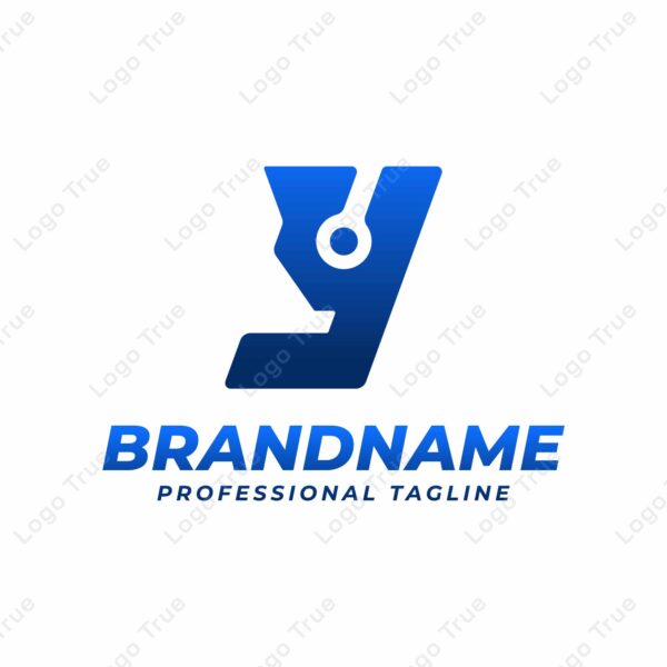 Letter Y Technology Logo, suitable for any business with Y initials Prayoga Cahya