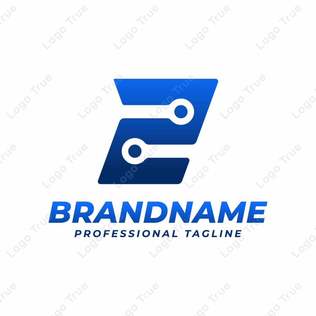 Letter Z Technology Logo, suitable for any business with Z initials Prayoga Cahya