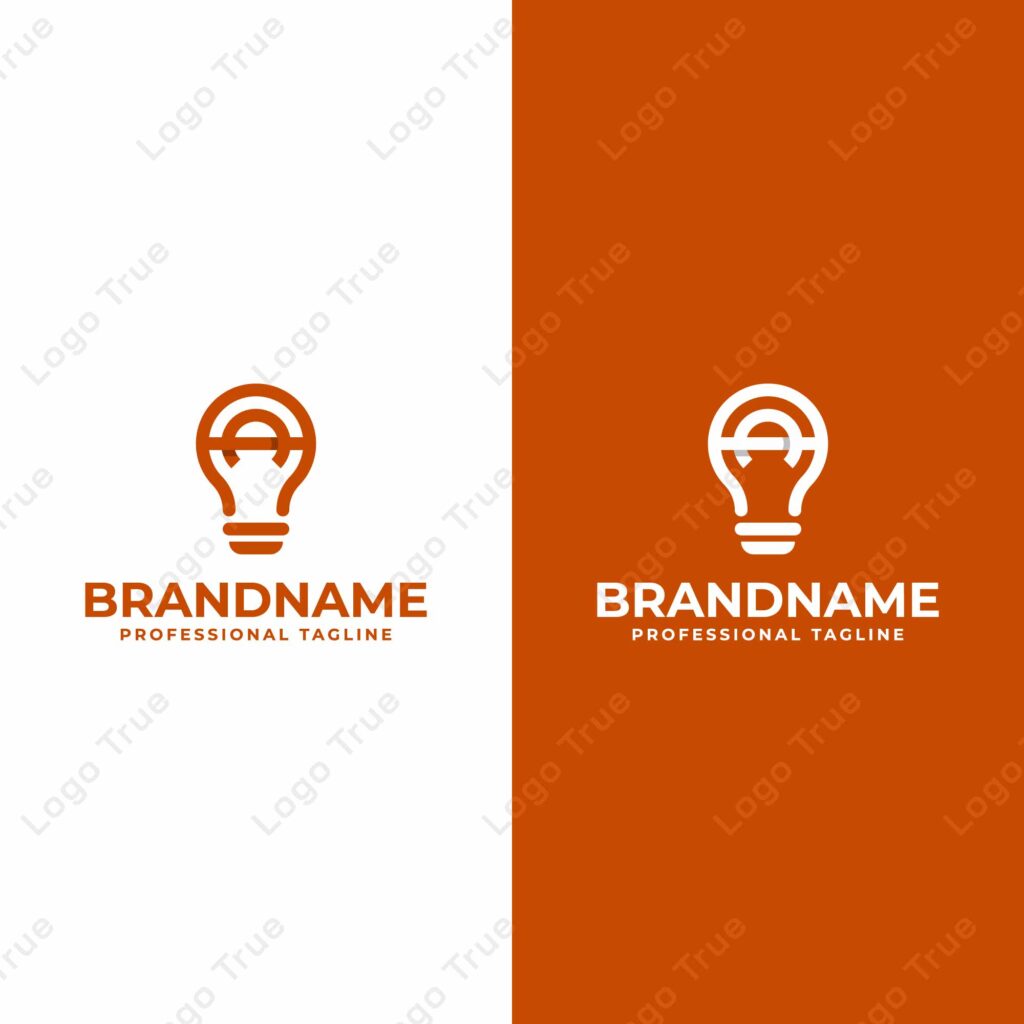 Letters AA Bulb Logo, Suitable for Smart Home Technology Companies Prayoga Cahya
