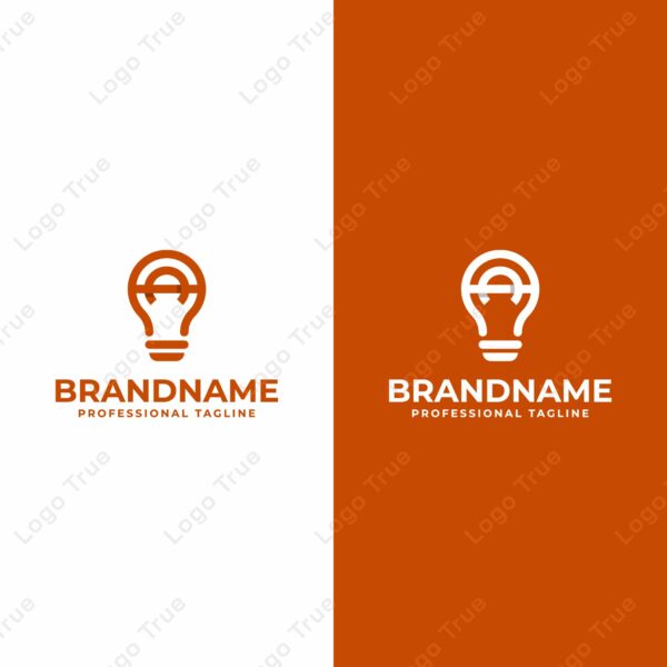 Letters AA Bulb Logo, Suitable for Smart Home Technology Companies Prayoga Cahya