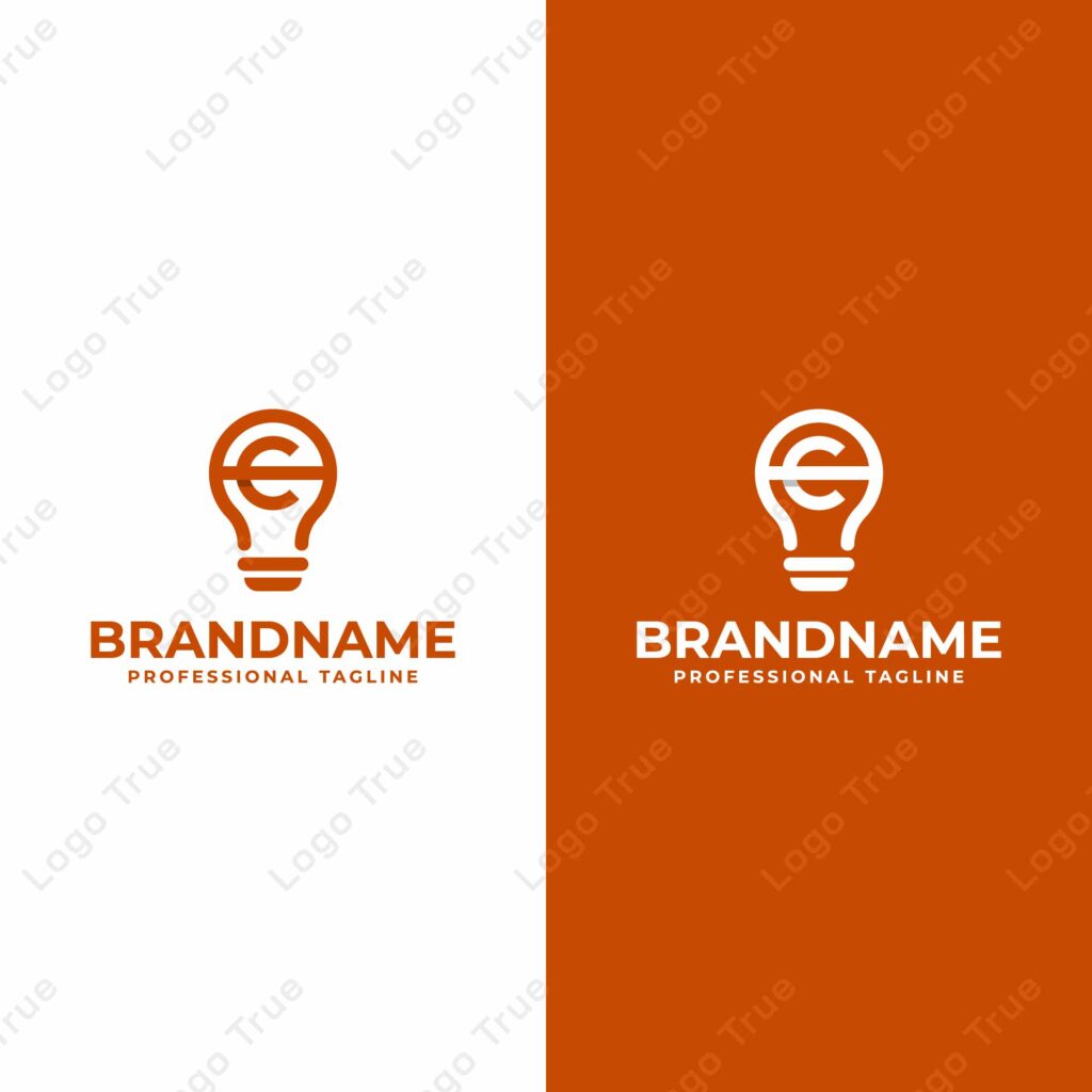 Letters AC Bulb Logo, Suitable for Smart Home Technology Companies Prayoga Cahya