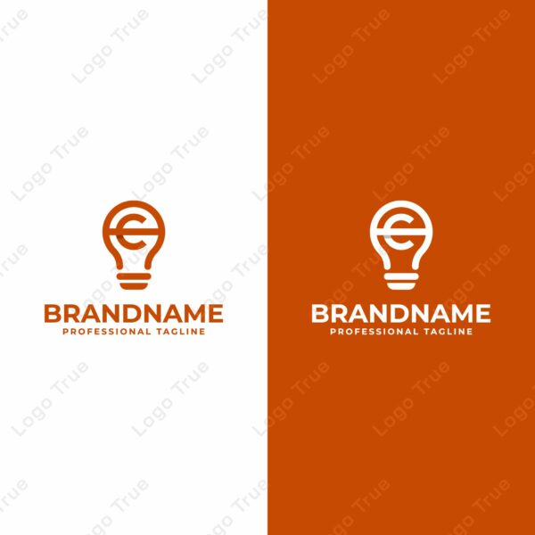 Letters AC Bulb Logo, Suitable for Smart Home Technology Companies Prayoga Cahya