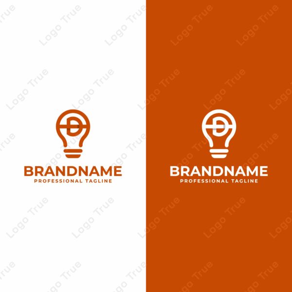 Letters AD Bulb Logo, Suitable for Smart Home Technology Companies Prayoga Cahya