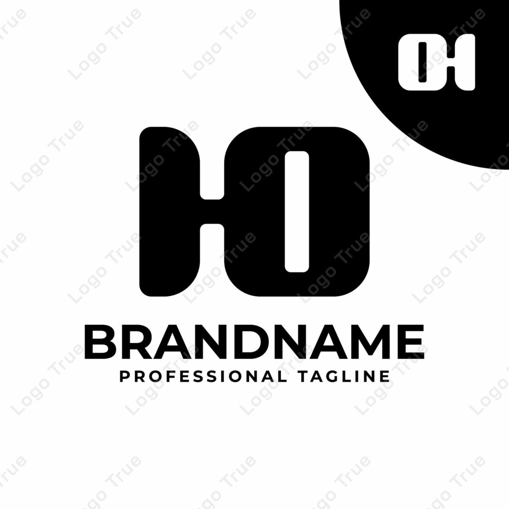 Letters HO or OH Monogram Logo, suitable for any business with HO or OH initials Prayoga Cahya