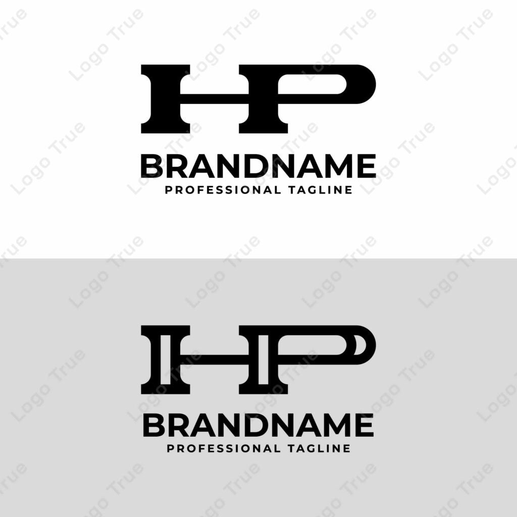 Letters HP Monogram Logo, suitable for any business with HP or PH initials Prayoga Cahya