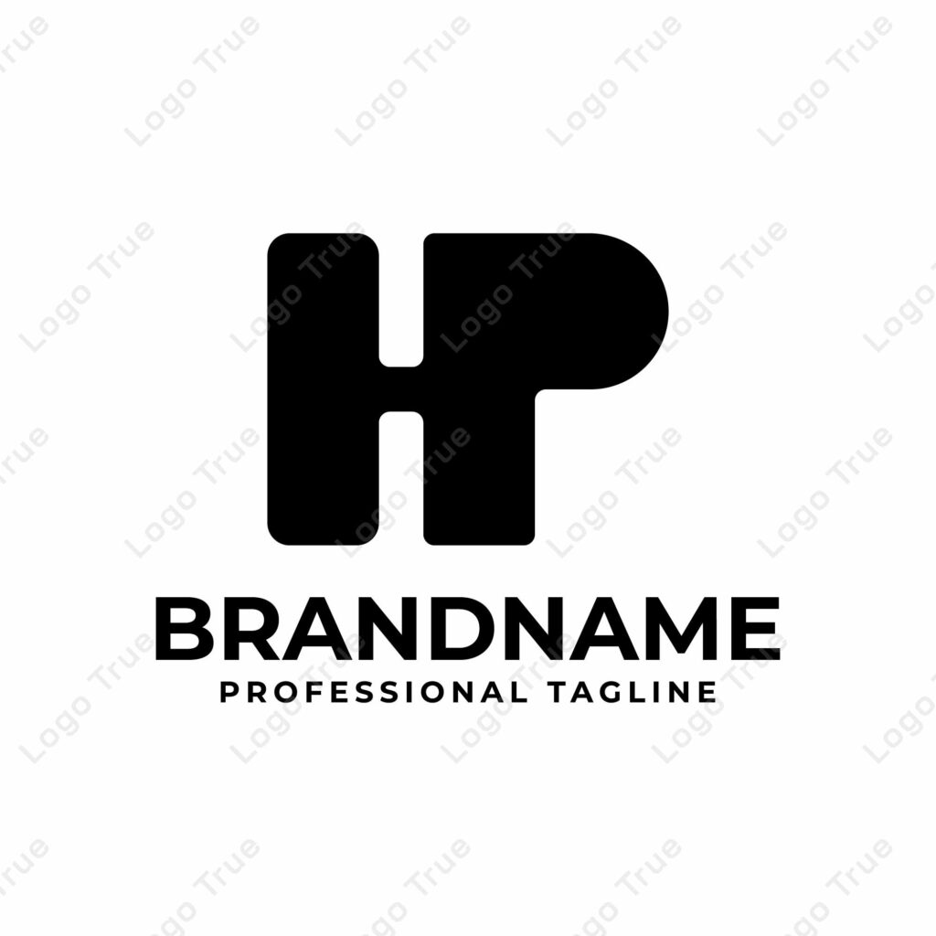 Letters HP Monogram Logo, suitable for any business with HP or PH initials Prayoga Cahya