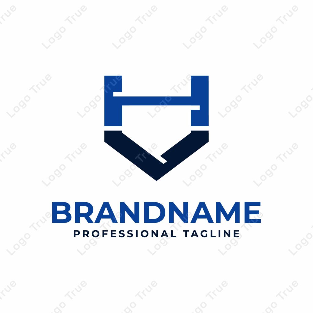 Letters HV Monogram Logo, for any business with HV VH initials Prayoga Cahya