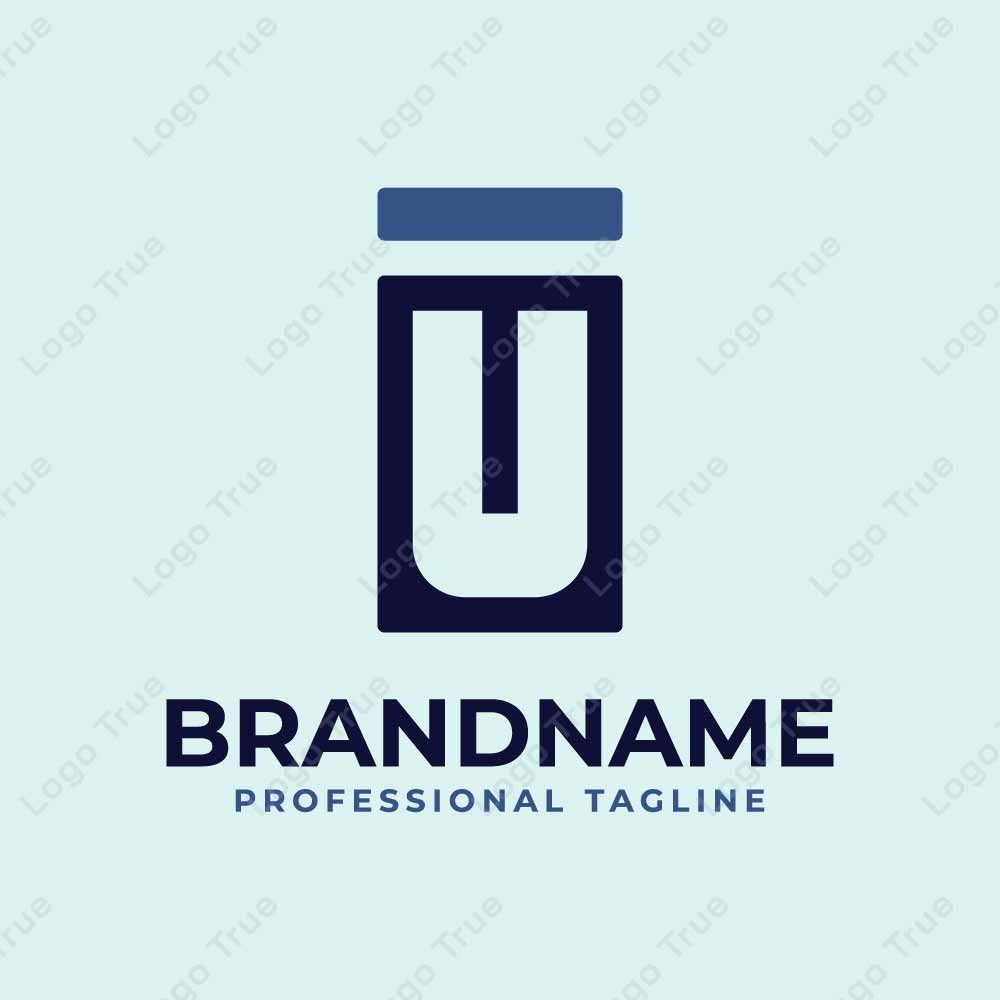 Letters IU Monogram Logo, suitable for any business with UI or IU initials Prayoga Cahya