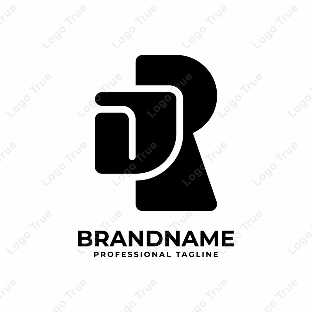 Letters JR Monogram Logo, suitable for any business with JR or RJ initials Prayoga Cahya