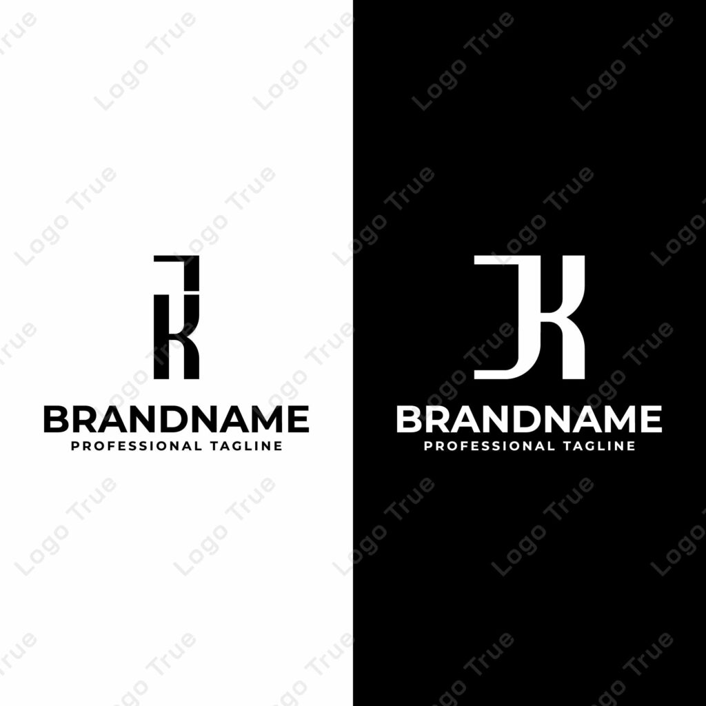 Letters KJ and JK Monogram Logo, suitable for any business with JK or KJ initials Prayoga Cahya