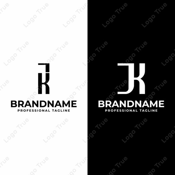 Letters KJ and JK Monogram Logo, suitable for any business with JK or KJ initials Prayoga Cahya