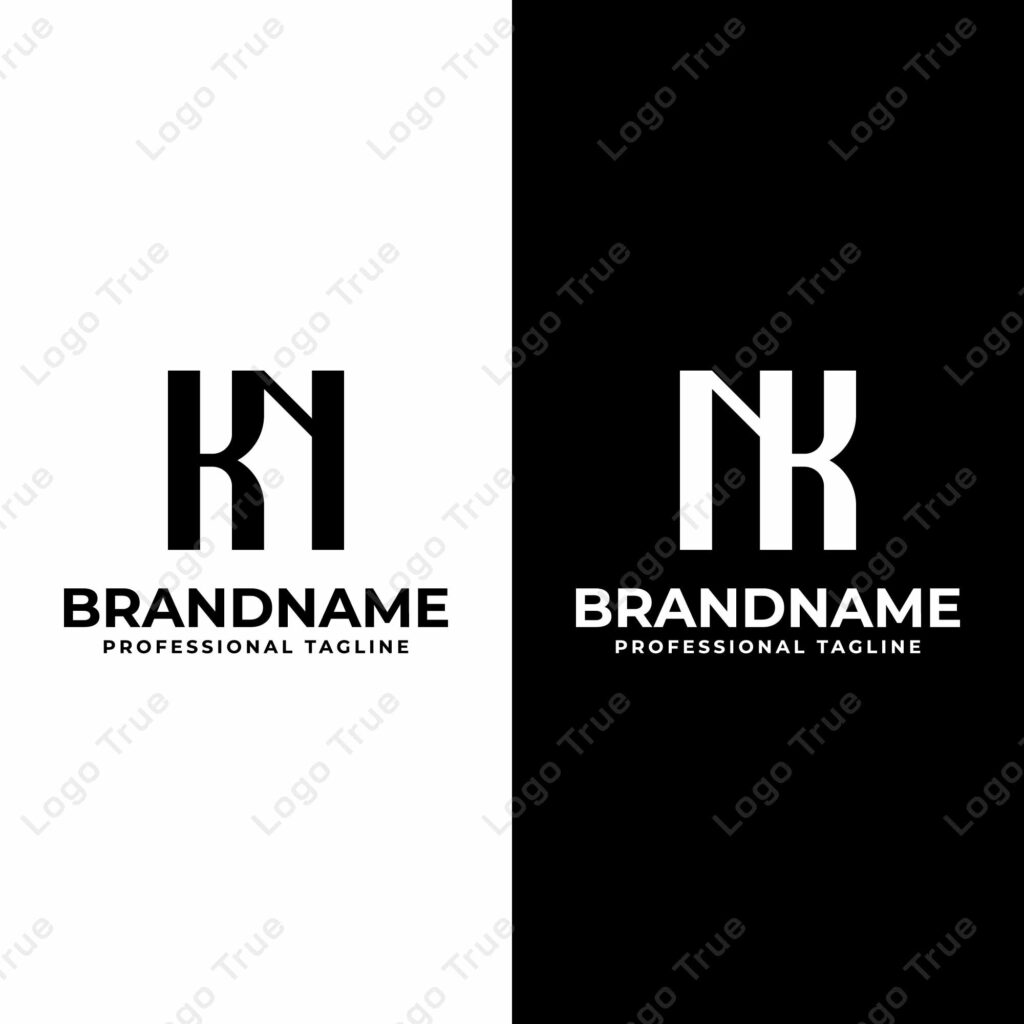 Letters KN and NK Monogram Logo, suitable for any business with NK or KN initials Prayoga Cahya