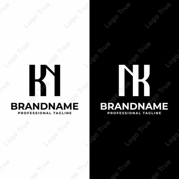 Letters KN and NK Monogram Logo, suitable for any business with NK or KN initials Prayoga Cahya