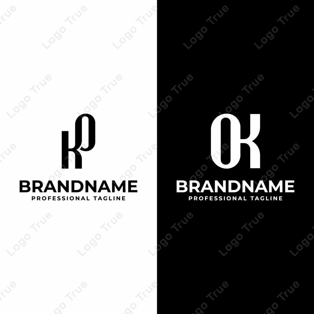Letters KO and OK Monogram Logo, suitable for any business with OK or KO initials Prayoga Cahya