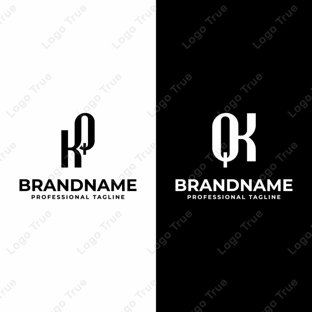 Letters KQ and QK Monogram Logo, suitable for any business with QK or KQ initials Prayoga Cahya