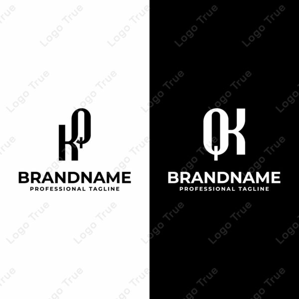 Letters KQ and QK Monogram Logo, suitable for any business with QK or KQ initials Prayoga Cahya