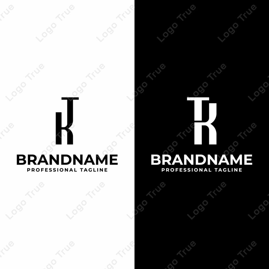 Letters KT and TK Monogram Logo, suitable for any business with TK or KT initials Prayoga Cahya