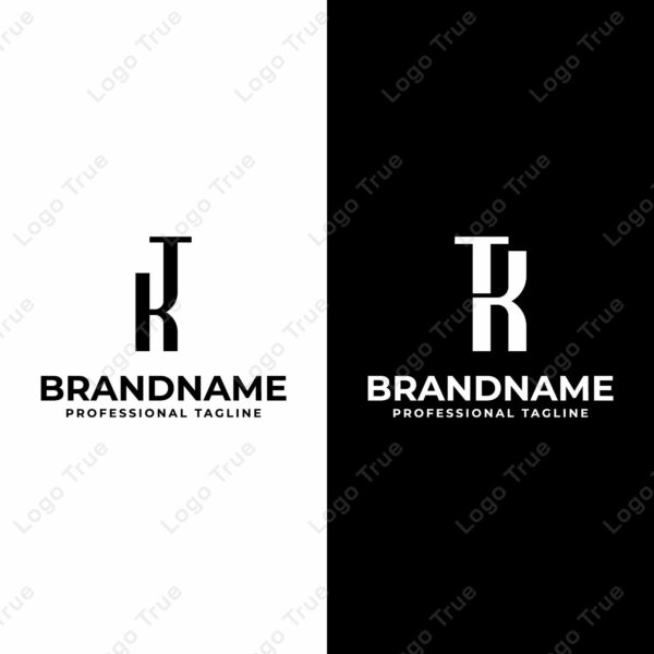 Letters KT and TK Monogram Logo, suitable for any business with TK or KT initials Prayoga Cahya