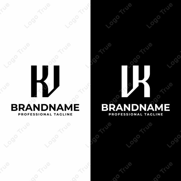 Letters KV and VK Monogram Logo, suitable for any business with VK or KV initials Prayoga Cahya