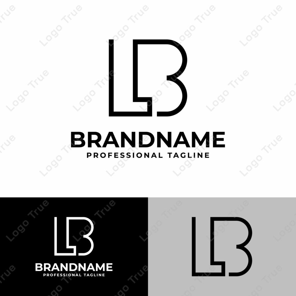 Letters LB and BL Monogram Logo, made in monoline for LB or BL initials Prayoga Cahya