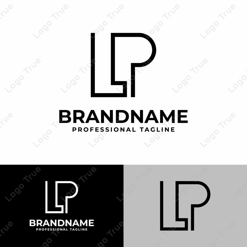 Letters LP and PL Monogram Logo, made in monoline for LP or PL initials Prayoga Cahya