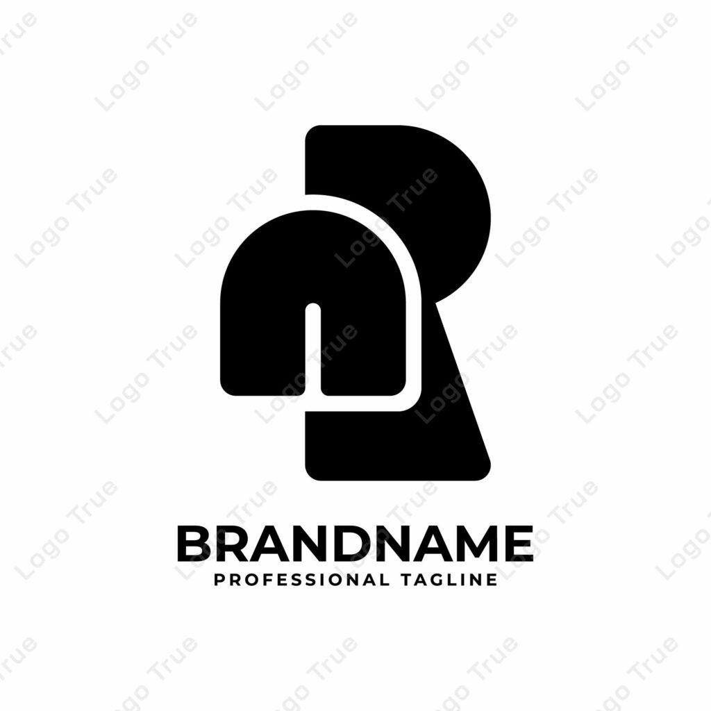 Letters NR Monogram Logo, suitable for any business with NR or RN initials Prayoga Cahya