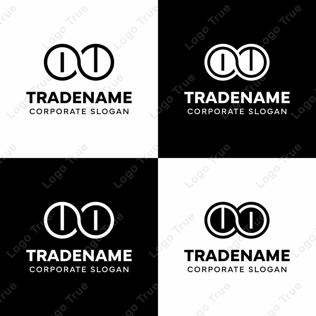 Letters OU and UO Infinity Logo, suitable for business with UO or OU related to Eternity Prayoga Cahya