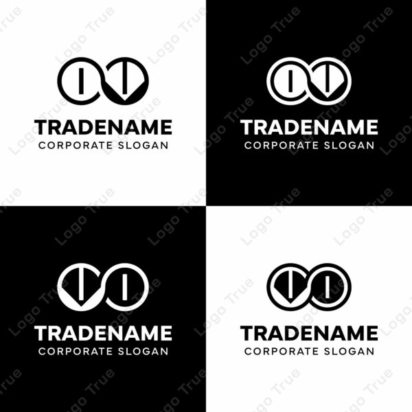 Letters OV and VO Infinity Logo, suitable for business with VO or OV related to Eternity Prayoga Cahya