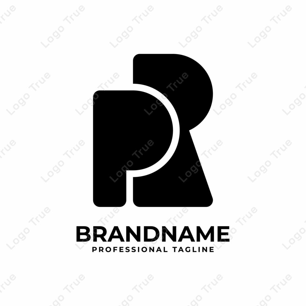 Letters PR Monogram Logo, suitable for any business with PR or RP initials Prayoga Cahya