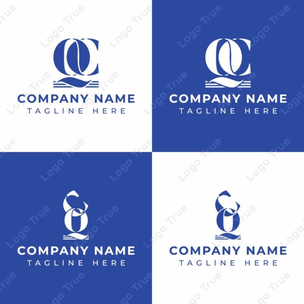 Letters QC and CQ Pillar Logo Set, suitable for business with CQ and QC related to Pillar Prayoga Cahya
