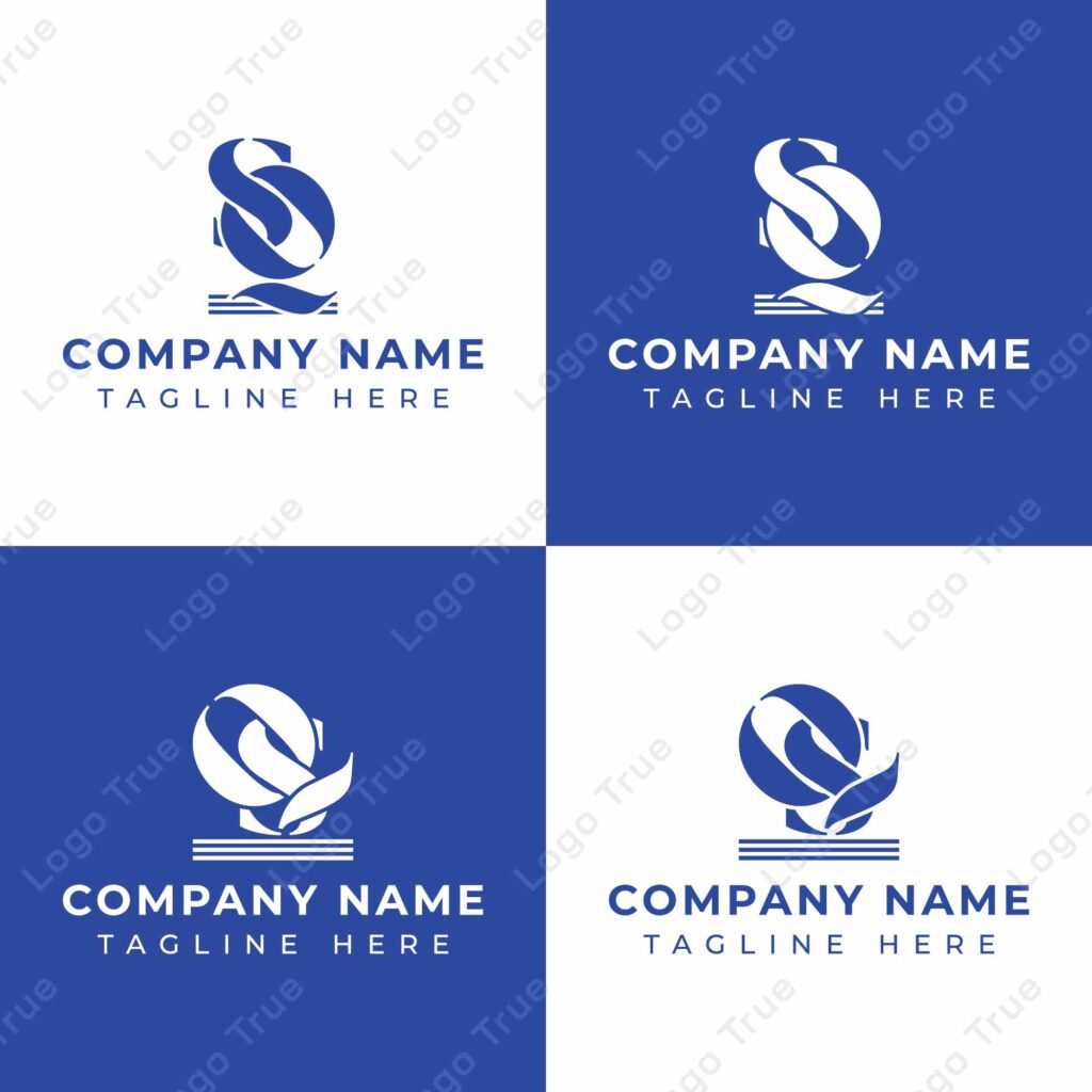 Letters QS and SQ Pillar Logo Set, suitable for business with SQ and QS related to Pillar Prayoga Cahya