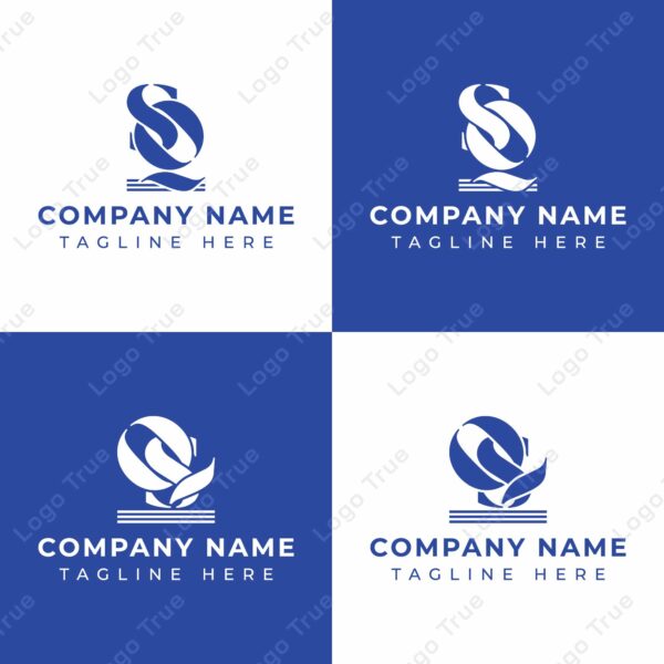 Letters QS and SQ Pillar Logo Set, suitable for business with SQ and QS related to Pillar Prayoga Cahya