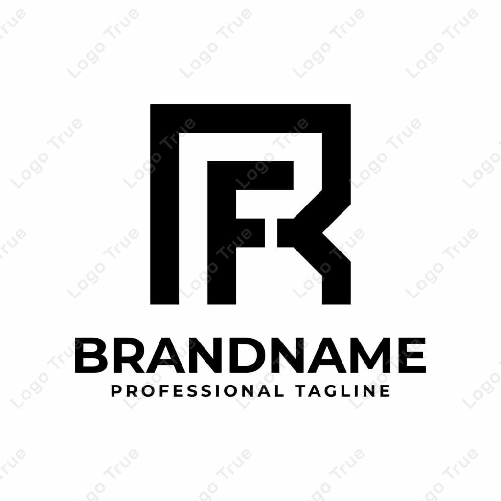 Letters RF Monogram Logo, suitable for any business with FR or RF initials Prayoga Cahya