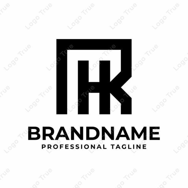 Letters RH Monogram Logo, suitable for any business with HR or RH initials Prayoga Cahya