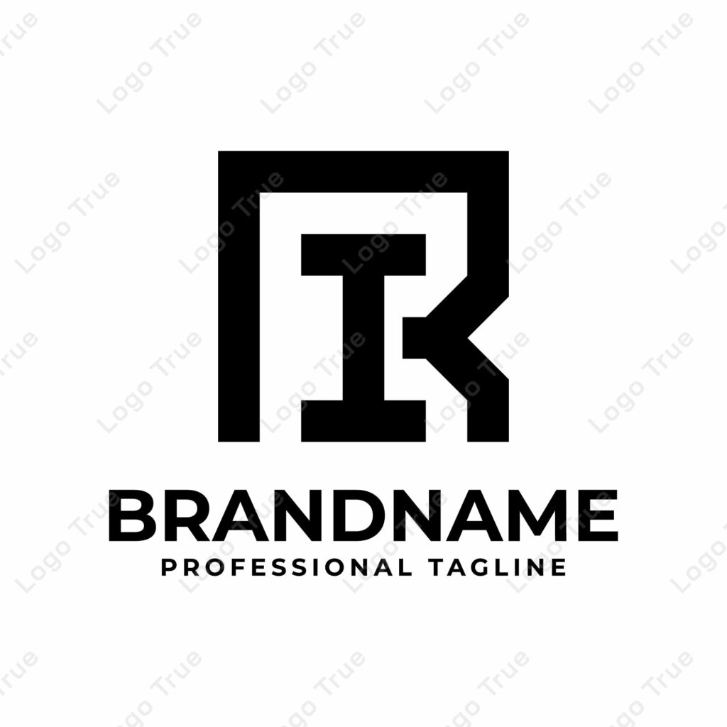 Letters RI Monogram Logo, suitable for any business with IR or RI initials Prayoga Cahya