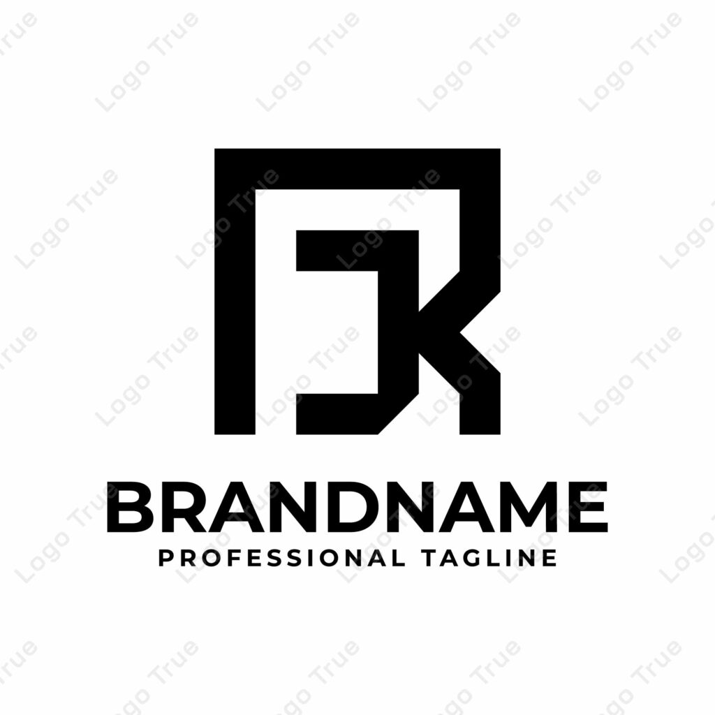 Letters RJ Monogram Logo, suitable for any business with JR or RJ initials Prayoga Cahya
