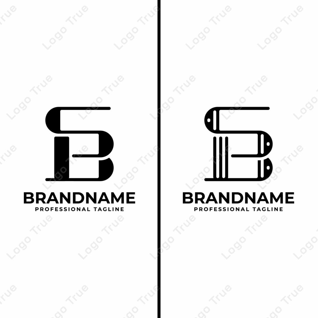 Letters SB Monogram Logo, suitable for any business with SB or BS initials Prayoga Cahya