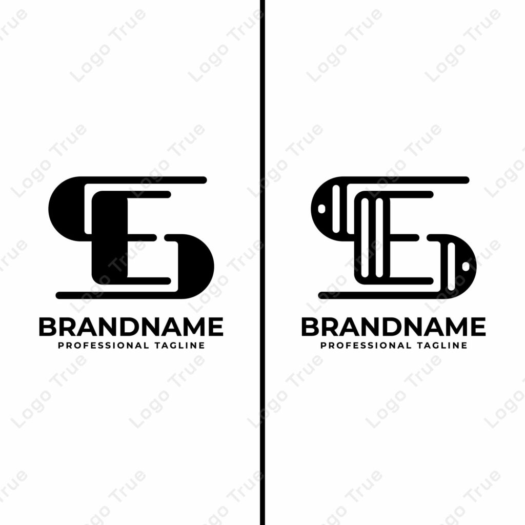 Letters SE Monogram Logo, suitable for any business with SE or ES initials Prayoga Cahya