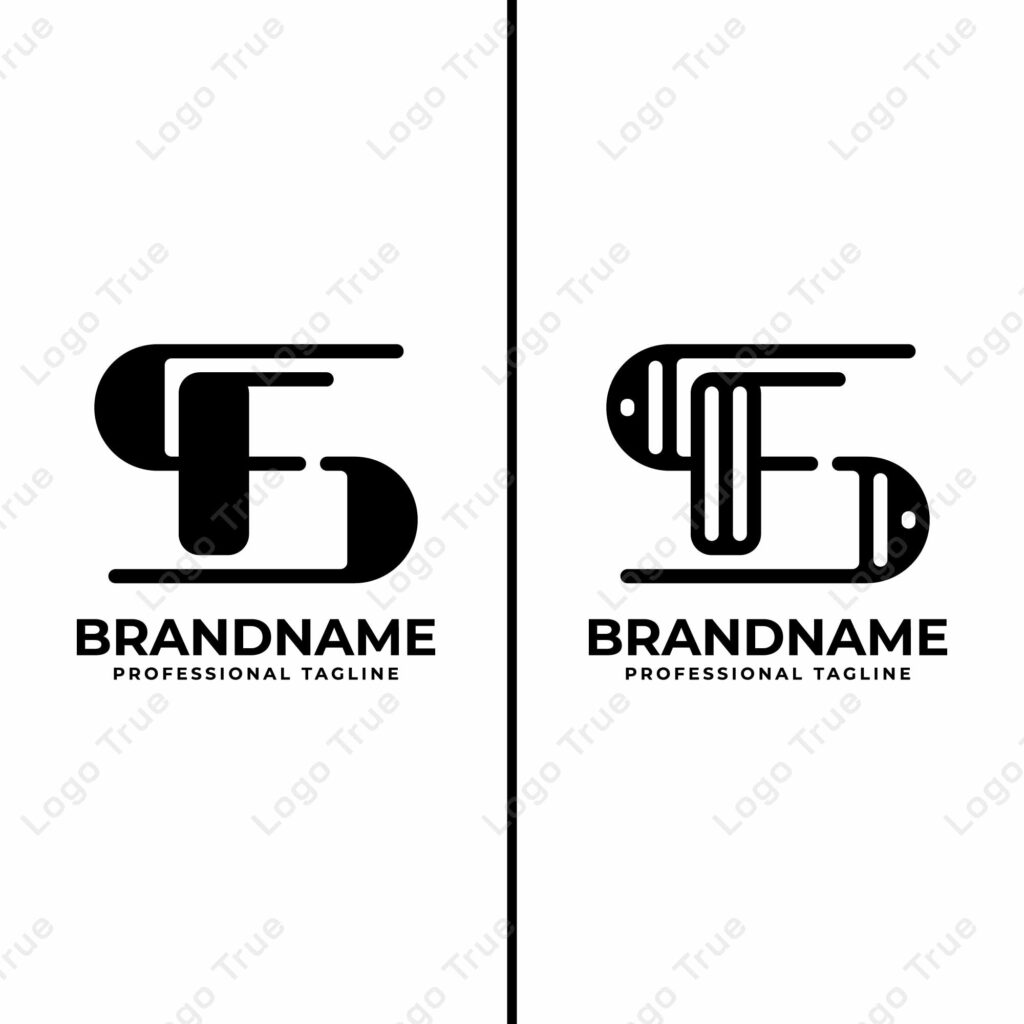 Letters SF Monogram Logo, suitable for any business with SF or FS initials Prayoga Cahya