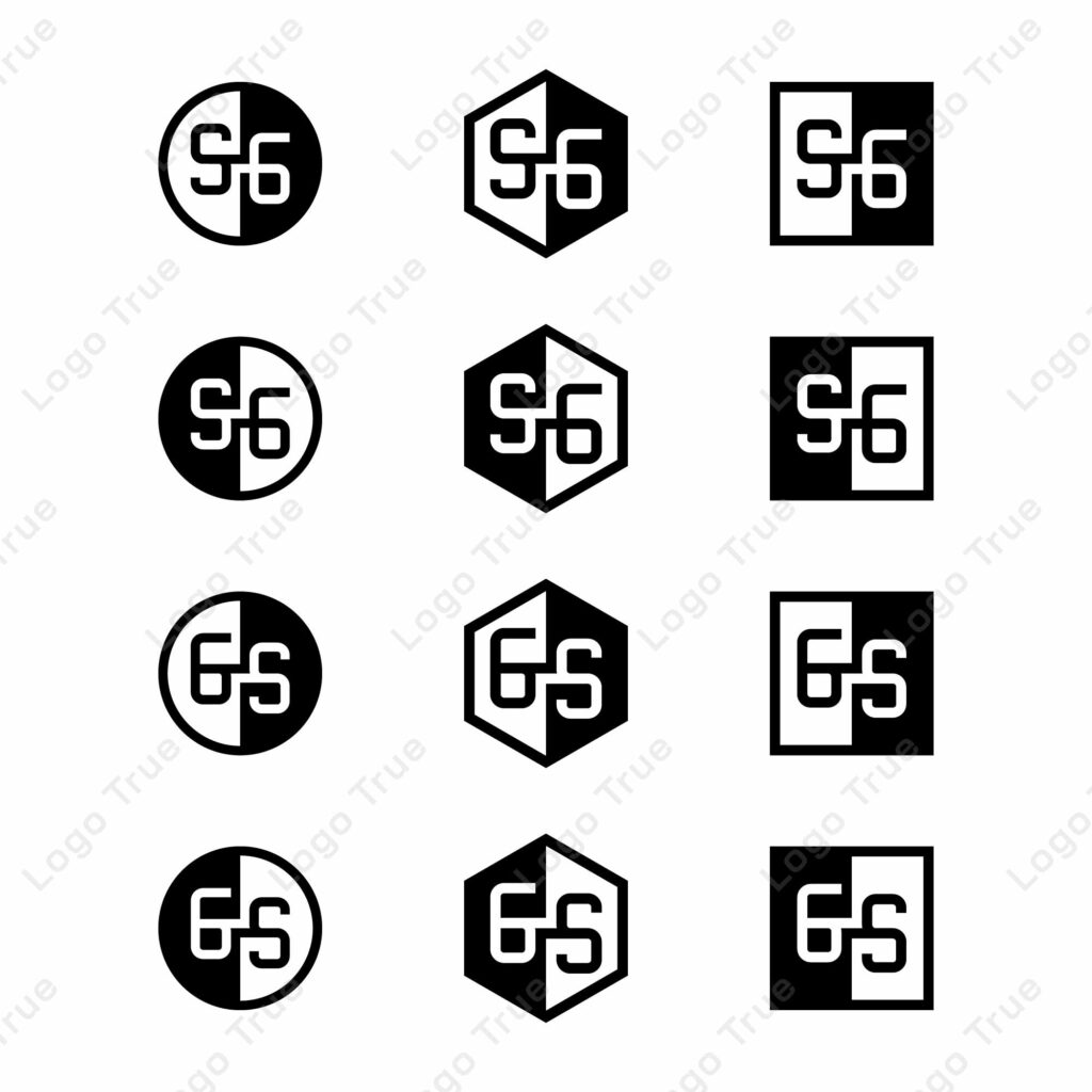 Letters SG and GS Positive and Negative Logo Set, suitable for any business Prayoga Cahya
