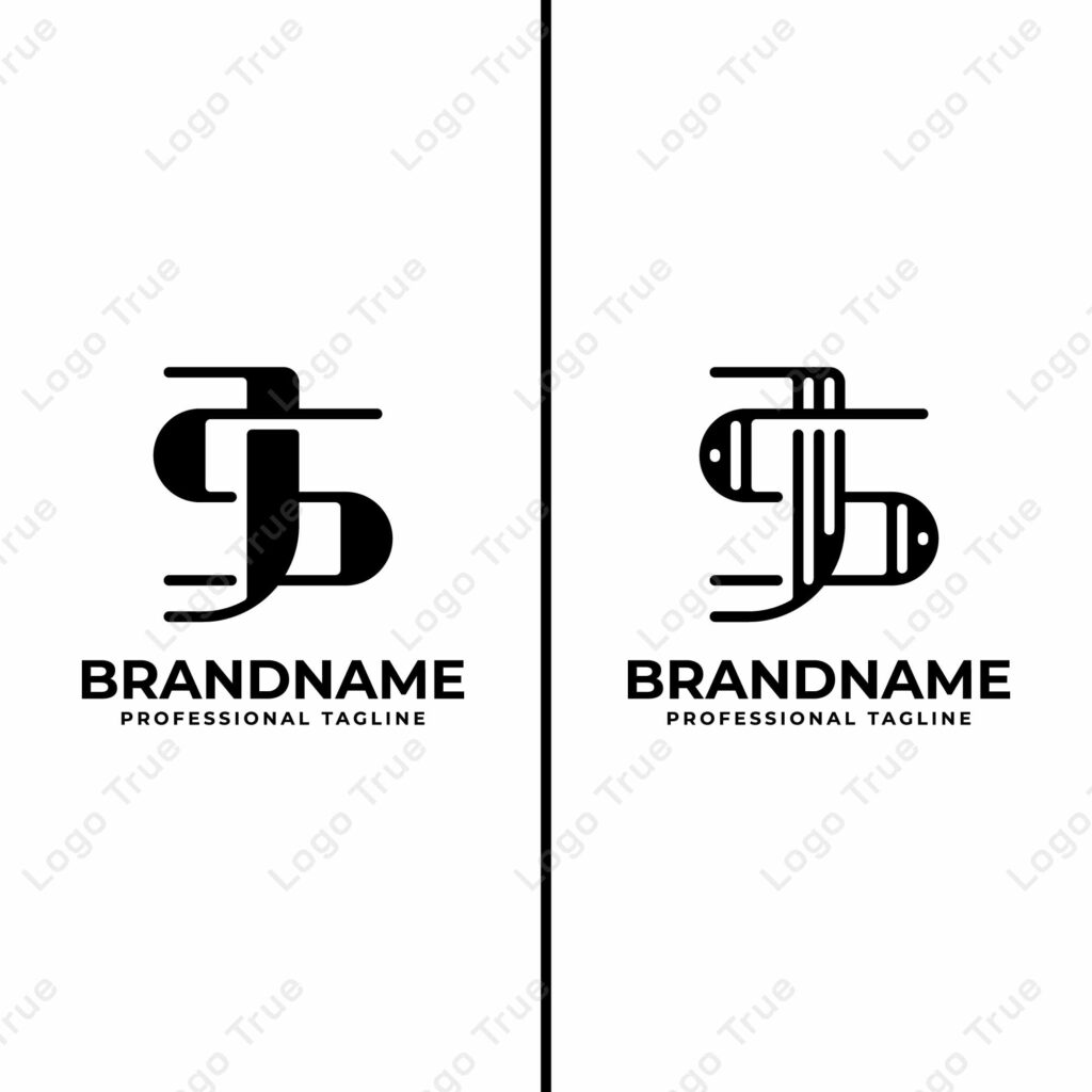 Letters SJ Monogram Logo, suitable for any business with SJ or JS initials Prayoga Cahya