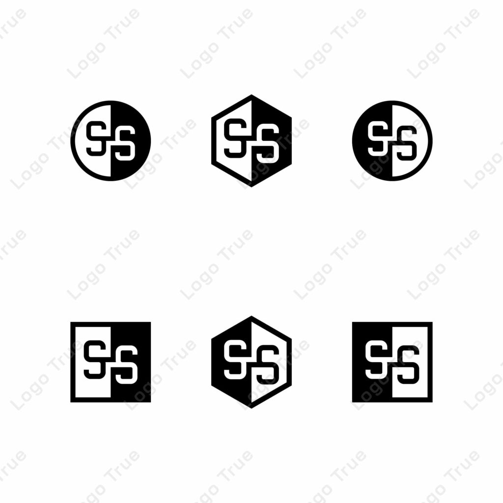 Letters SS Positive and Negative Logo Set, suitable for any business Prayoga Cahya