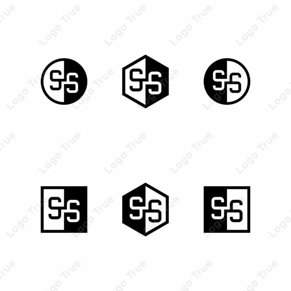 Letters SS Positive and Negative Logo Set, suitable for any business Prayoga Cahya