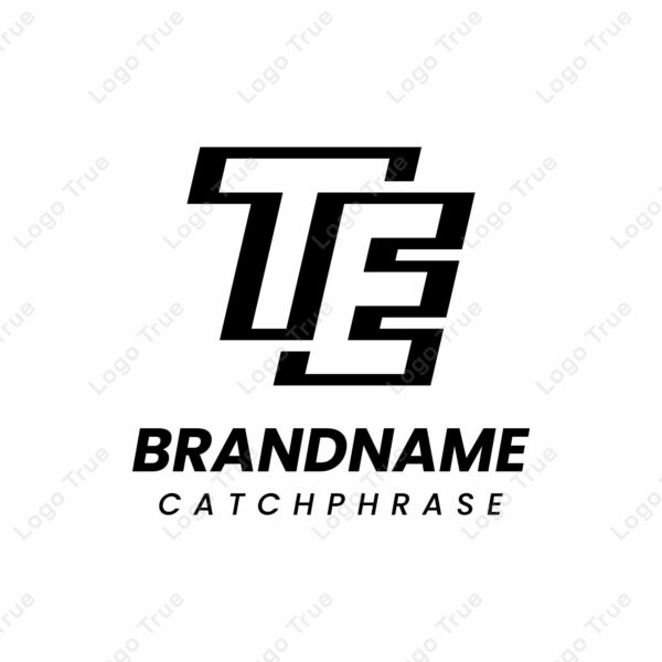 Letters TE Monogram Logo, suitable for any business with ET or TE initials Prayoga Cahya