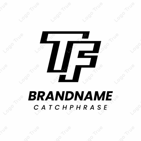 Letters TF Monogram Logo, suitable for any business with FT or TF initials Prayoga Cahya