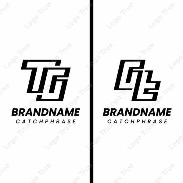 Letters TG and GT Monogram Logo, suitable for any business with GT or TG initials Prayoga Cahya