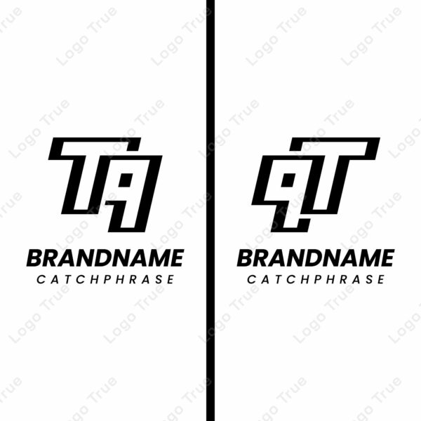 Letters TQ and QT Monogram Logo, suitable for any business with QT or TQ initials Prayoga Cahya