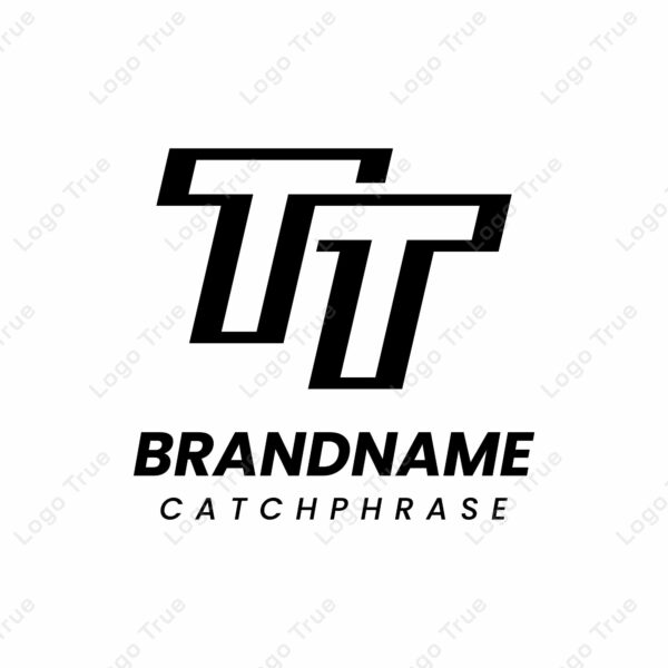 Letters TT Monogram Logo, suitable for any business with TT initials Prayoga Cahya